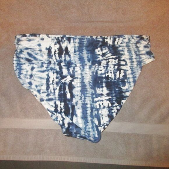 NWT Time and Tru TIE DYE Swim Size 2X BOTTOM Foldover HIGH WAIST Stretch 20W 22W - Picture 6 of 7